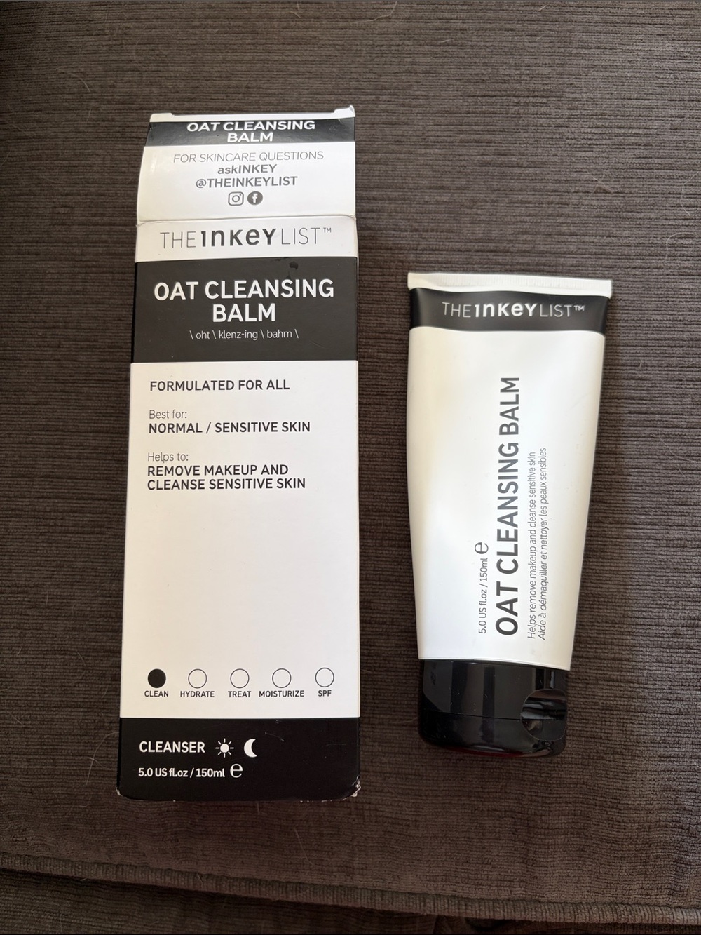 The INKEY List Oat Cleansing Balm - White